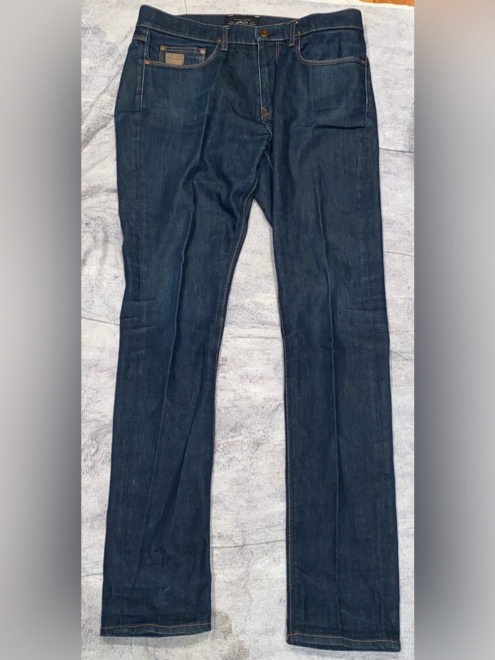 April 77 Joey Jeans Overdrive Raw Denim Blue Jeans Denim Skinny Low Rise Slim 32
